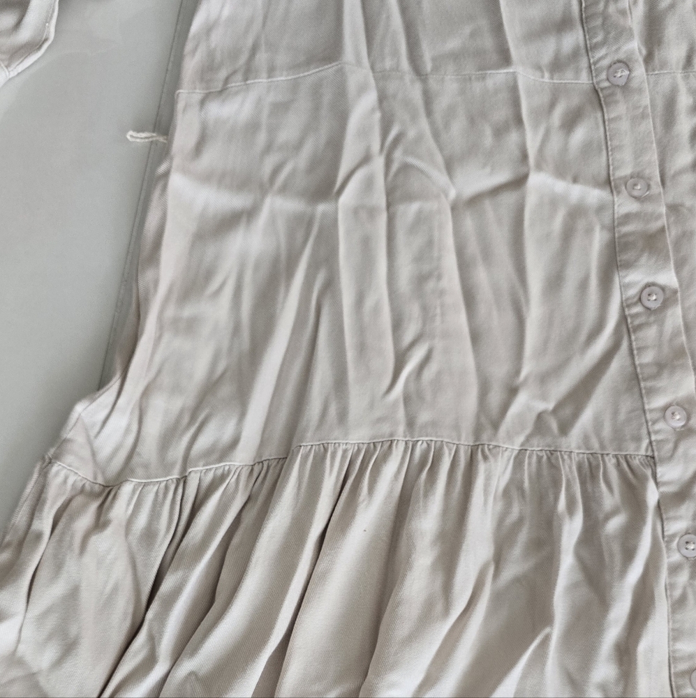 Harlow & Rose Khaki-Colored Button-Up Collared Dress - XL - Picture 4 of 7